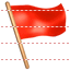 Red flag icon