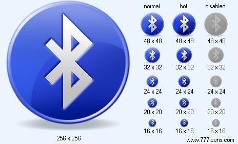 Bluetooth with Shadow Icon Images