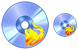Burn cd icons