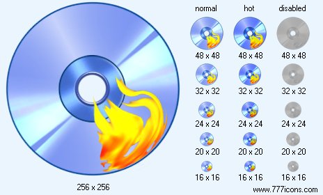 Burn Cd Icon Images