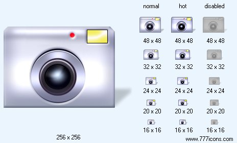 Camera with Shadow Icon Images