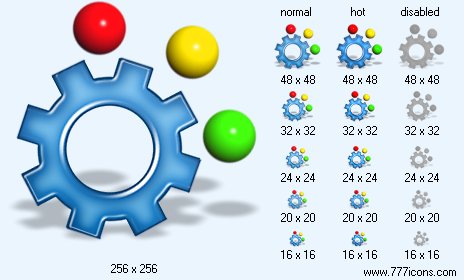 Color Balance with Shadow Icon Images