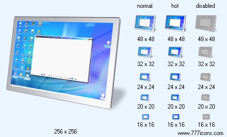 Desktop with Shadow Icon Images