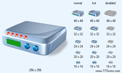 Device with Shadow Icon Images