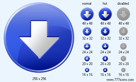 Down Icon Images