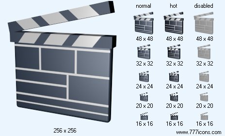 Filmclapper Icon Images