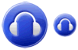 Head phones icons