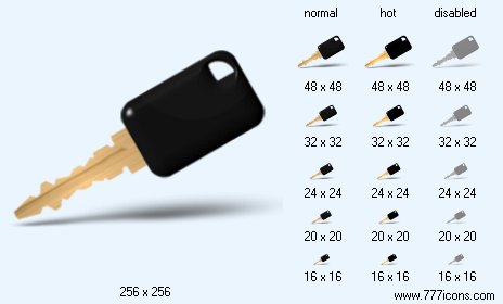 Key with Shadow Icon Images