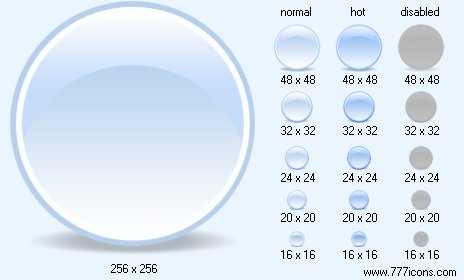 Light Button with Shadow Icon Images