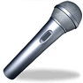 Microphone with Shadow icon