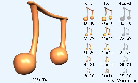 Music Notes V2 Icon Images