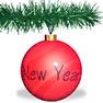 New Year with Shadow icon