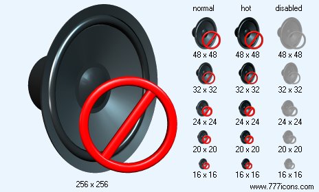 No Sound V2 Icon Images