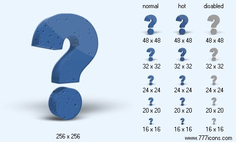 Question with Shadow Icon Images