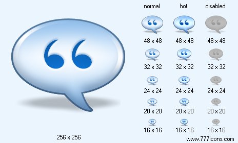 Quotation with Shadow Icon Images