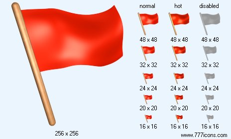 Red Flag Icon Images