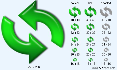 Refresh with Shadow Icon Images