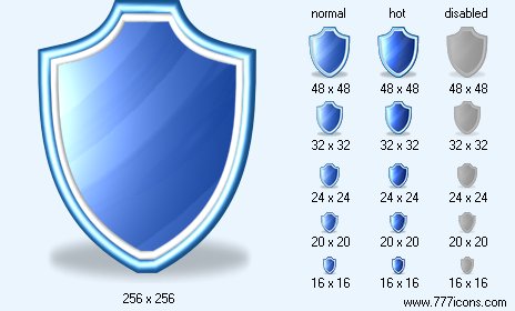 Shield with Shadow Icon Images