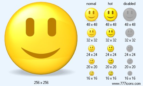 Smile with Shadow Icon Images