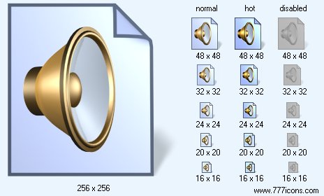 Sound File with Shadow Icon Images