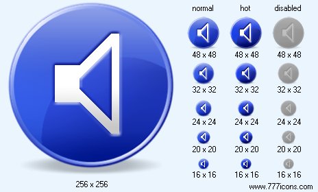 Sound with Shadow Icon Images