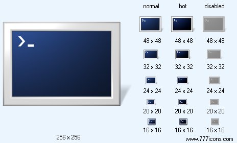 Terminal with Shadow Icon Images