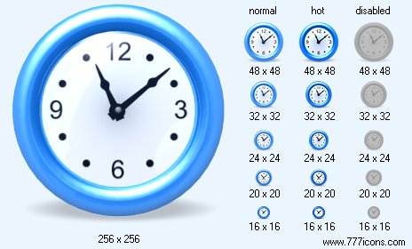 Time with Shadow Icon Images