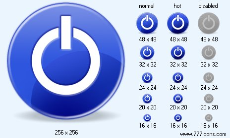 Turn Off with Shadow Icon Images