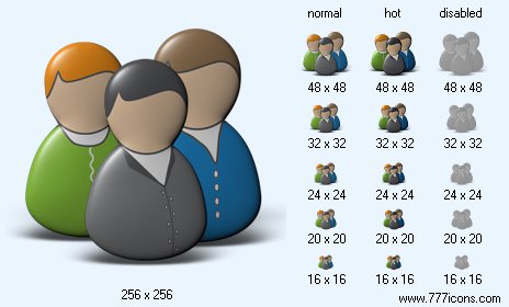 User Group with Shadow Icon Images