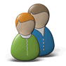 Users with Shadow icon