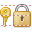 Key and lock icon