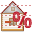 Mortgage loan interest payment icon