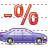 Automobile loan interest payment icon