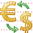 Conversion of currency icon