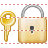 Key and lock icon