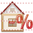 Mortgage loan interest payment icon