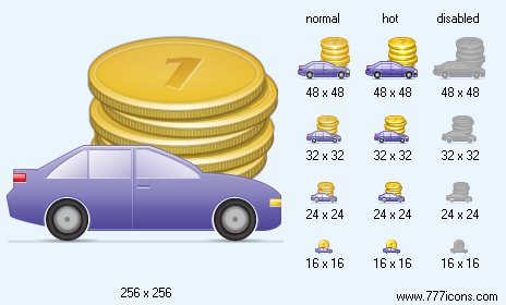Automobile Loan Icon Images