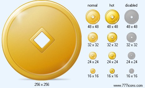 Fengshui Coin Icon Images