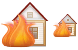 Fire damage icons