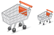 Hand cart icons