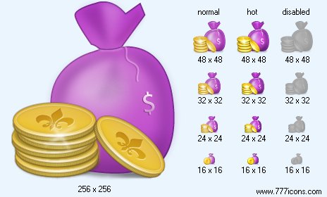 Money Bag V3 Icon Images