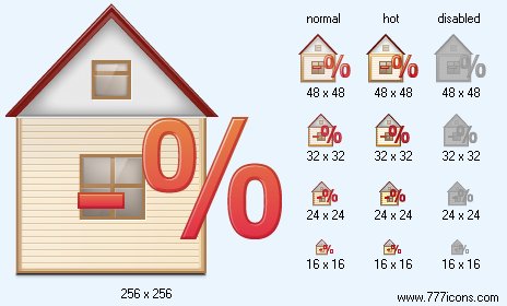 Mortgage Loan Interest Payment Icon Images