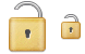 Open lock icons