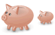 Piggy-bank icons