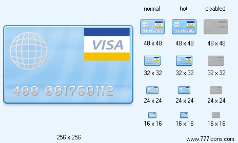 VISA Card Icon Images
