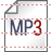 Mp3 document icon