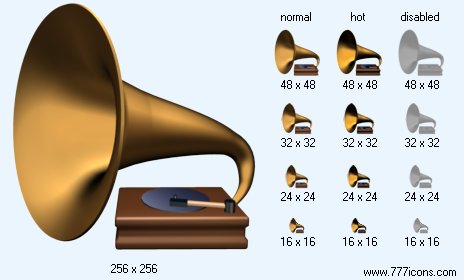 Gramophone Icon Images