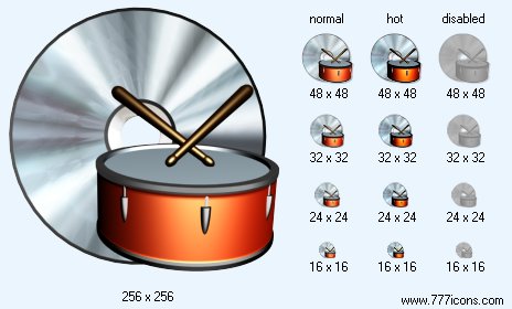 Instrumental Music Icon Images