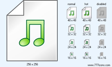 Midi Document Icon Images