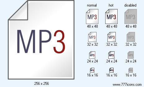 Mp3 Document Icon Images